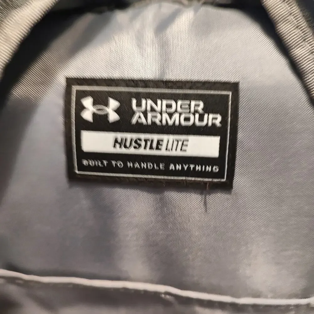 Under Armour Gray Black Hustle Lite Backpack 